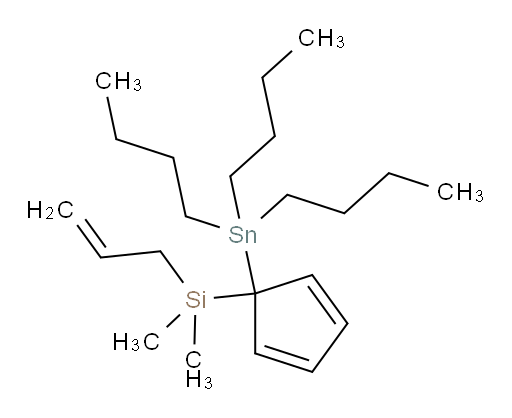 allyldimethyl(1-(tributylstannyl)cyclopenta-2,4-dien-1-yl)silane