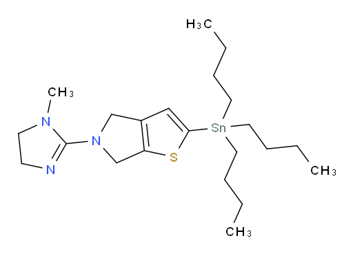5-(1-methyl-4,5-dihydro-1H-imidazol-2-yl)-2-(tributylstannyl)-5,6-dihydro-4H-thieno[2,3-c]pyrrole