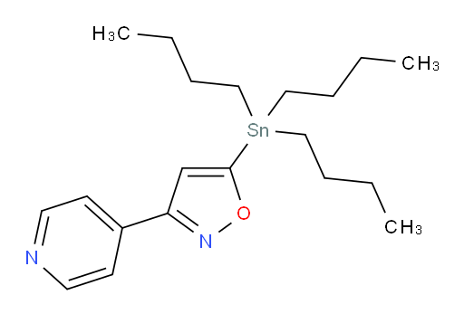 3-(pyridin-4-yl)-5-(tributylstannyl)isoxazole