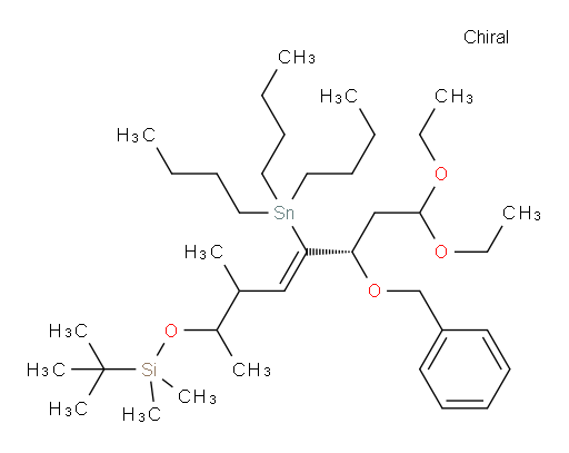 (((6S,Z)-6-(benzyloxy)-8,8-diethoxy-3-methyl-5-(tributylstannyl)oct-4-en-2-yl)oxy)(tert-butyl)dimethylsilane