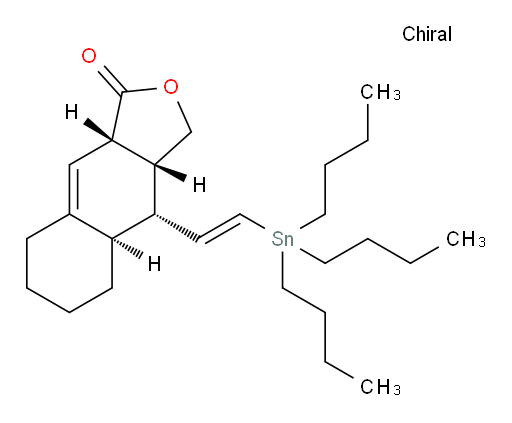 (3aR,4R,4aR,9aS)-4-((E)-2-(tributylstannyl)vinyl)-3,3a,4,4a,5,6,7,8-octahydronaphtho[2,3-c]furan-1(9aH)-one