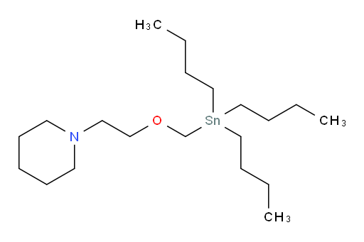 1-(2-((tributylstannyl)methoxy)ethyl)piperidine