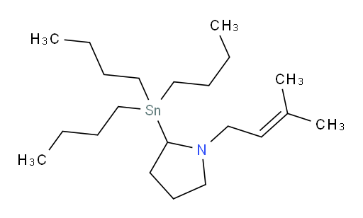 1-(3-甲基丁-2-烯-1-基)-2-(三丁基锡基)吡咯烷