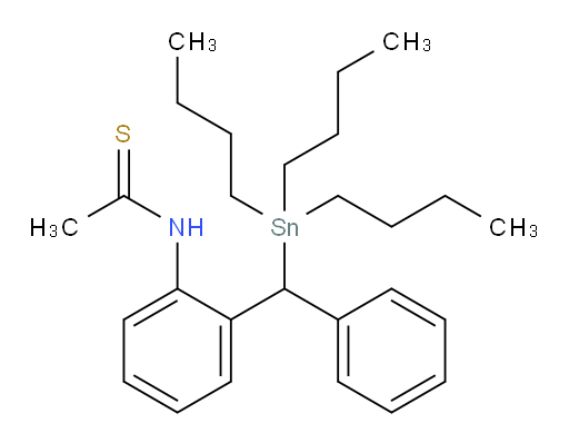 N-(2-(phenyl(tributylstannyl)methyl)phenyl)ethanethioamide