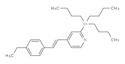(E)-4-(4-ethylstyryl)-2-(tributylstannyl)pyridine