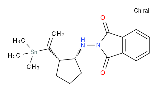 2-(((1R,2S)-2-(1-(trimethylstannyl)vinyl)cyclopentyl)amino)isoindoline-1,3-dione
