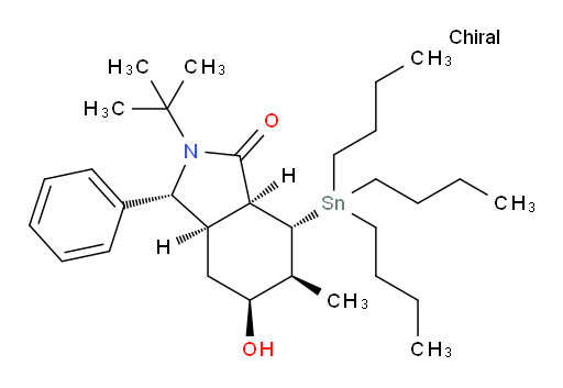 (3R,3aR,5S,6S,7R,7aS)-2-(tert-butyl)-5-hydroxy-6-methyl-3-phenyl-7-(tributylstannyl)octahydro-1H-isoindol-1-one