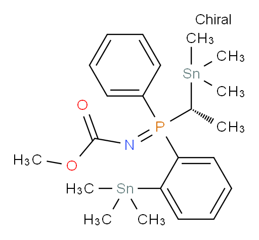 methyl ((R)-phenyl((R)-1-(trimethylstannyl)ethyl)(2-(trimethylstannyl)phenyl)phosphoranylidene)carbamate