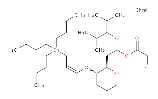 1-((2,4-dimethylpentan-3-yl)oxy)-2-((2R,3S)-3-(((Z)-3-(tributylstannyl)prop-1-en-1-yl)oxy)tetrahydro-2H-pyran-2-yl)ethyl 2-chloroacetate