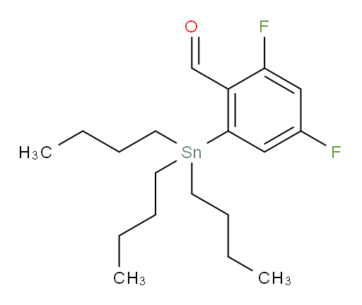 2,4-difluoro-6-(tributylstannyl)benzaldehyde