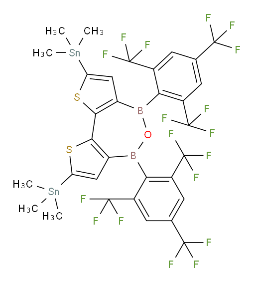 (4,6-bis(2,4,6-tris(trifluoromethyl)phenyl)-4,6-dihydrodithieno[3,2-c:2',3'-e][1,2,7]oxadiborepine-2,8-diyl)bis(trimethylstannane)