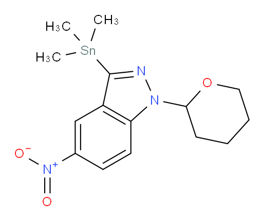 5-nitro-1-(tetrahydro-2H-pyran-2-yl)-3-(trimethylstannyl)-1H-indazole