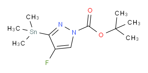 tert-butyl 4-fluoro-3-(trimethylstannyl)-1H-pyrazole-1-carboxylate