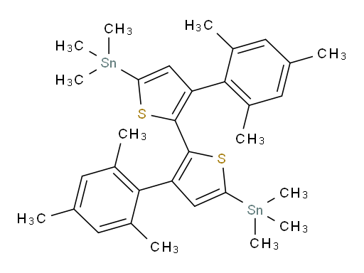 (3,3'-dimesityl-[2,2'-bithiophene]-5,5'-diyl)bis(trimethylstannane)