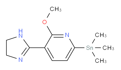 3-(4,5-dihydro-1H-imidazol-2-yl)-2-methoxy-6-(trimethylstannyl)pyridine