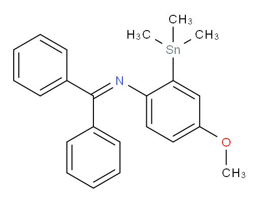 N-(diphenylmethylene)-4-methoxy-2-(trimethylstannyl)aniline