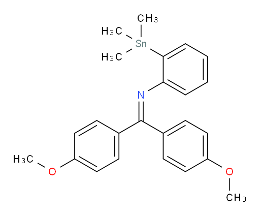 N-(bis(4-methoxyphenyl)methylene)-2-(trimethylstannyl)aniline