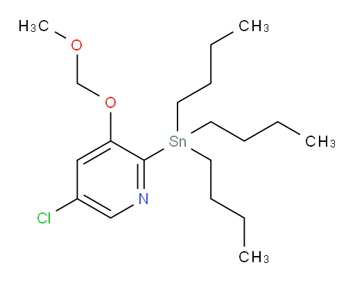 5-chloro-3-(methoxymethoxy)-2-(tributylstannyl)pyridine