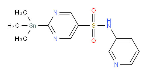 N-(pyridin-3-yl)-2-(trimethylstannyl)pyrimidine-5-sulfonamide
