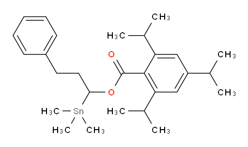 3-phenyl-1-(trimethylstannyl)propyl 2,4,6-triisopropylbenzoate