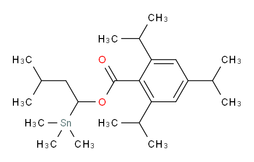 3-methyl-1-(trimethylstannyl)butyl 2,4,6-triisopropylbenzoate
