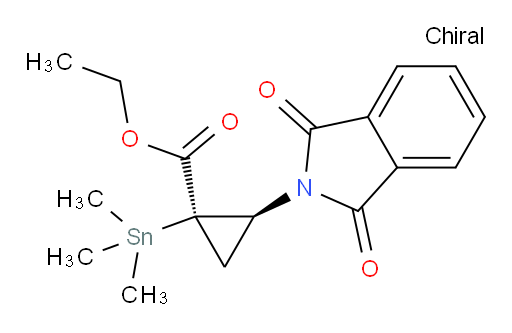 (1R,2S)-ethyl 2-(1,3-dioxoisoindolin-2-yl)-1-(trimethylstannyl)cyclopropanecarboxylate