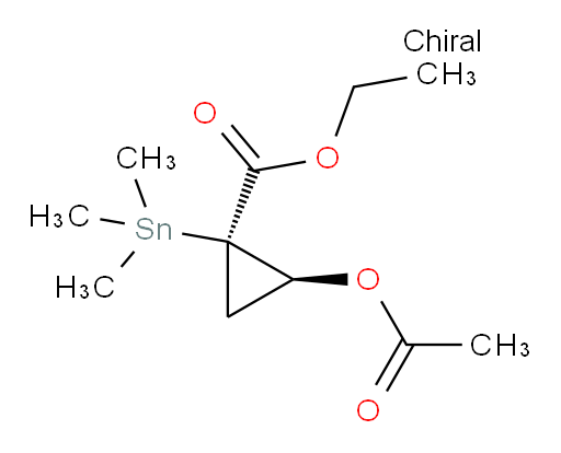 (1R,2S)-ethyl 2-acetoxy-1-(trimethylstannyl)cyclopropanecarboxylate