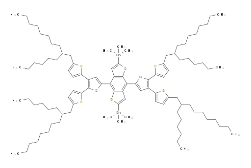 (4,8-bis(5,5''-bis(2-hexyldecyl)-[2,2':3',2''-terthiophen]-5'-yl)benzo[1,2-b:4,5-b']dithiophene-2,6-diyl)bis(trimethylstannane)
