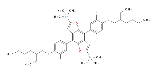 (4,8-bis(4-((2-ethylhexyl)thio)-3-fluorophenyl)benzo[1,2-b:4,5-b']difuran-2,6-diyl)bis(trimethylstannane)