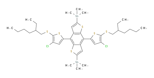 (4,8-bis(4-chloro-5-((2-ethylhexyl)thio)thiophen-2-yl)benzo[1,2-b:4,5-b']dithiophene-2,6-diyl)bis(trimethylstannane)