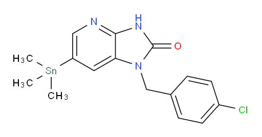1-(4-chlorobenzyl)-6-(trimethylstannyl)-1H-imidazo[4,5-b]pyridin-2(3H)-one