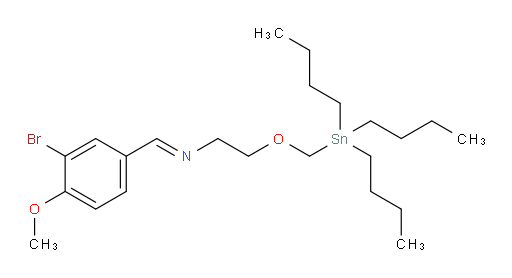 (E)-N-(3-bromo-4-methoxybenzylidene)-2-((tributylstannyl)methoxy)ethanamine