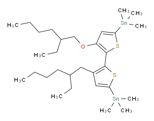 (3-(2-ethylhexyl)-3'-((2-ethylhexyl)oxy)-[2,2'-bithiophene]-5,5'-diyl)bis(trimethylstannane)
