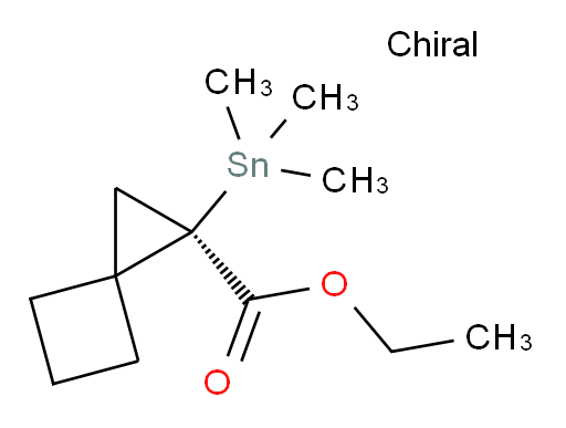 (R)-ethyl 1-(trimethylstannyl)spiro[2.3]hexane-1-carboxylate
