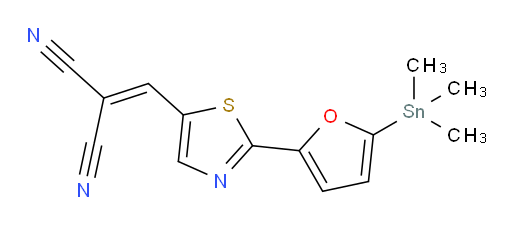 2-((2-(5-(trimethylstannyl)furan-2-yl)thiazol-5-yl)methylene)malononitrile