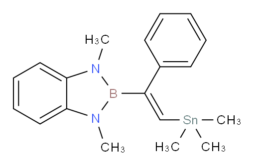 (Z)-1,3-dimethyl-2-(1-phenyl-2-(trimethylstannyl)vinyl)-2,3-dihydro-1H-benzo[d][1,3,2]diazaborole