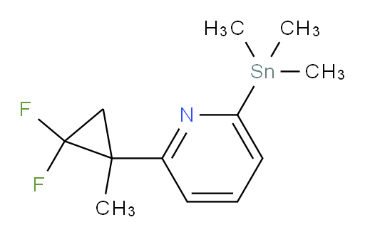 2-(2,2-difluoro-1-methylcyclopropyl)-6-(trimethylstannyl)pyridine