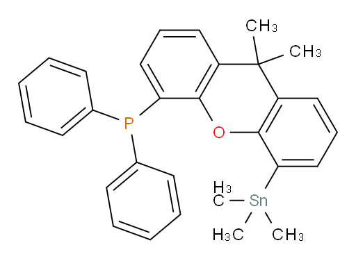 (9,9-dimethyl-5-(trimethylstannyl)-9H-xanthen-4-yl)diphenylphosphine