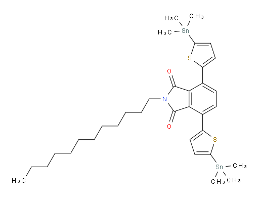 2-dodecyl-4,7-bis(5-(trimethylstannyl)thiophen-2-yl)isoindoline-1,3-dione