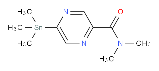 N,N-dimethyl-5-(trimethylstannyl)pyrazine-2-carboxamide