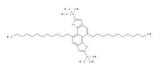 (4,9-didodecylnaphtho[1,2-b:5,6-b']bis(selenophene)-2,7-diyl)bis(trimethylstannane)
