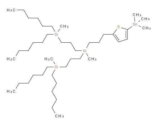 ((methyl(3-(5-(trimethylstannyl)thiophen-2-yl)propyl)silanediyl)bis(propane-3,1-diyl))bis(dihexyl(methyl)silane)
