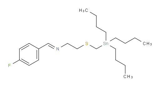 (E)-N-(4-fluorobenzylidene)-2-(((tributylstannyl)methyl)thio)ethanamine