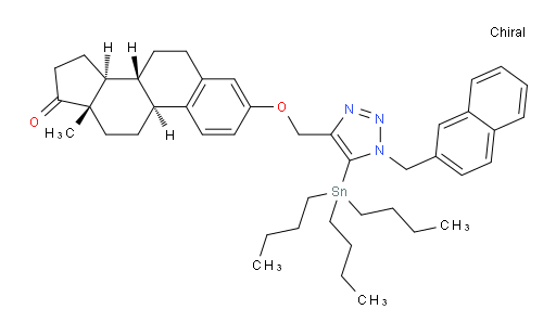 (8R,9S,13S,14S)-13-methyl-3-((1-(naphthalen-2-ylmethyl)-5-(tributylstannyl)-1H-1,2,3-triazol-4-yl)methoxy)-7,8,9,11,12,13,15,16-octahydro-6H-cyclopenta[a]phenanthren-17(14H)-one