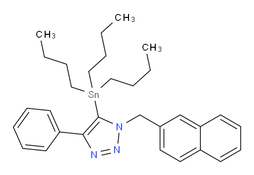 1-(naphthalen-2-ylmethyl)-4-phenyl-5-(tributylstannyl)-1H-1,2,3-triazole