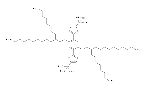 (5,5'-(2,5-bis((2-octyldodecyl)oxy)-1,4-phenylene)bis(thiophene-5,2-diyl))bis(trimethylstannane)