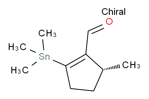 (R)-5-methyl-2-(trimethylstannyl)cyclopent-1-enecarbaldehyde