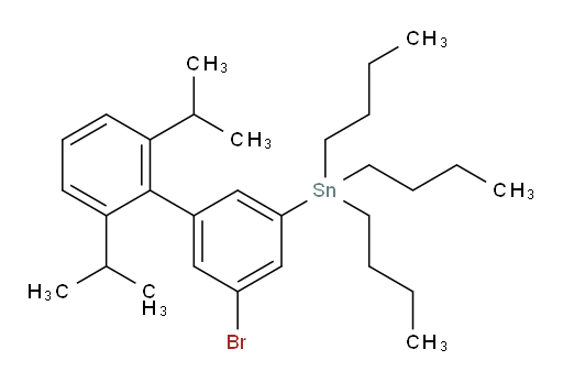 (5-bromo-2',6'-diisopropyl-[1,1'-biphenyl]-3-yl)tributylstannane