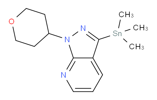 1-(tetrahydro-2H-pyran-4-yl)-3-(trimethylstannyl)-1H-pyrazolo[3,4-b]pyridine