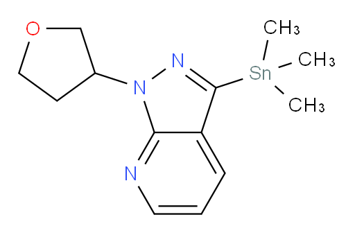 1-(tetrahydrofuran-3-yl)-3-(trimethylstannyl)-1H-pyrazolo[3,4-b]pyridine